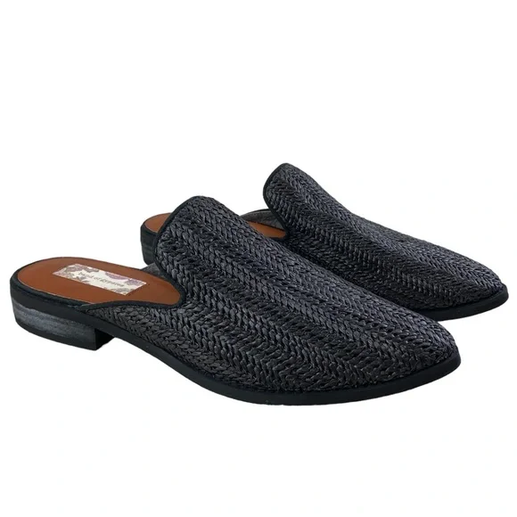 Band of Gypsies Skipper Woven Vegan Leather Pointed Loafer Mule- size 8.5 IMO - Picture 1 of 17